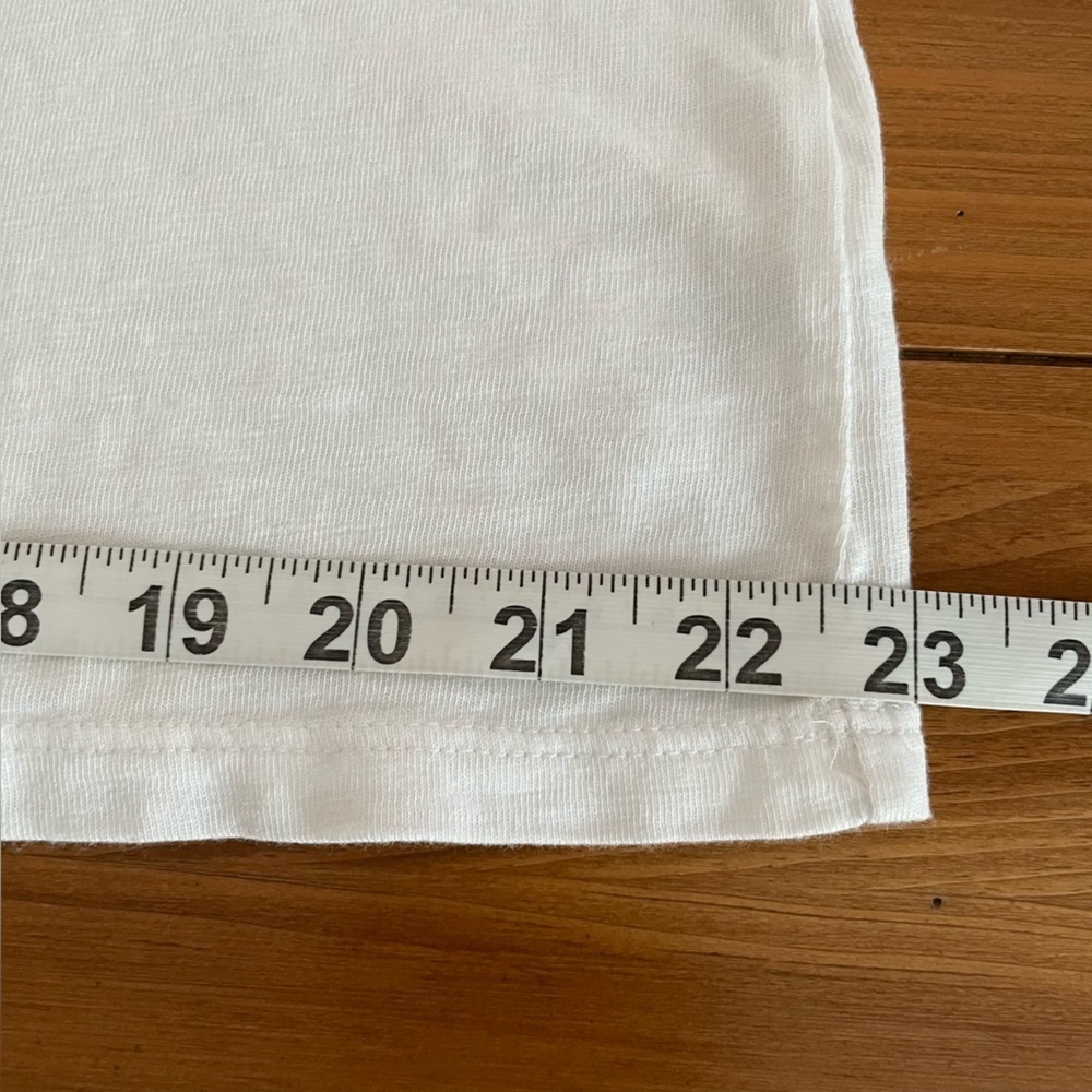 Talbots White Short Sleeve Tee Cotton/Modal Slub Knit Stitched Neckline Size 1X - Picture 10 of 12